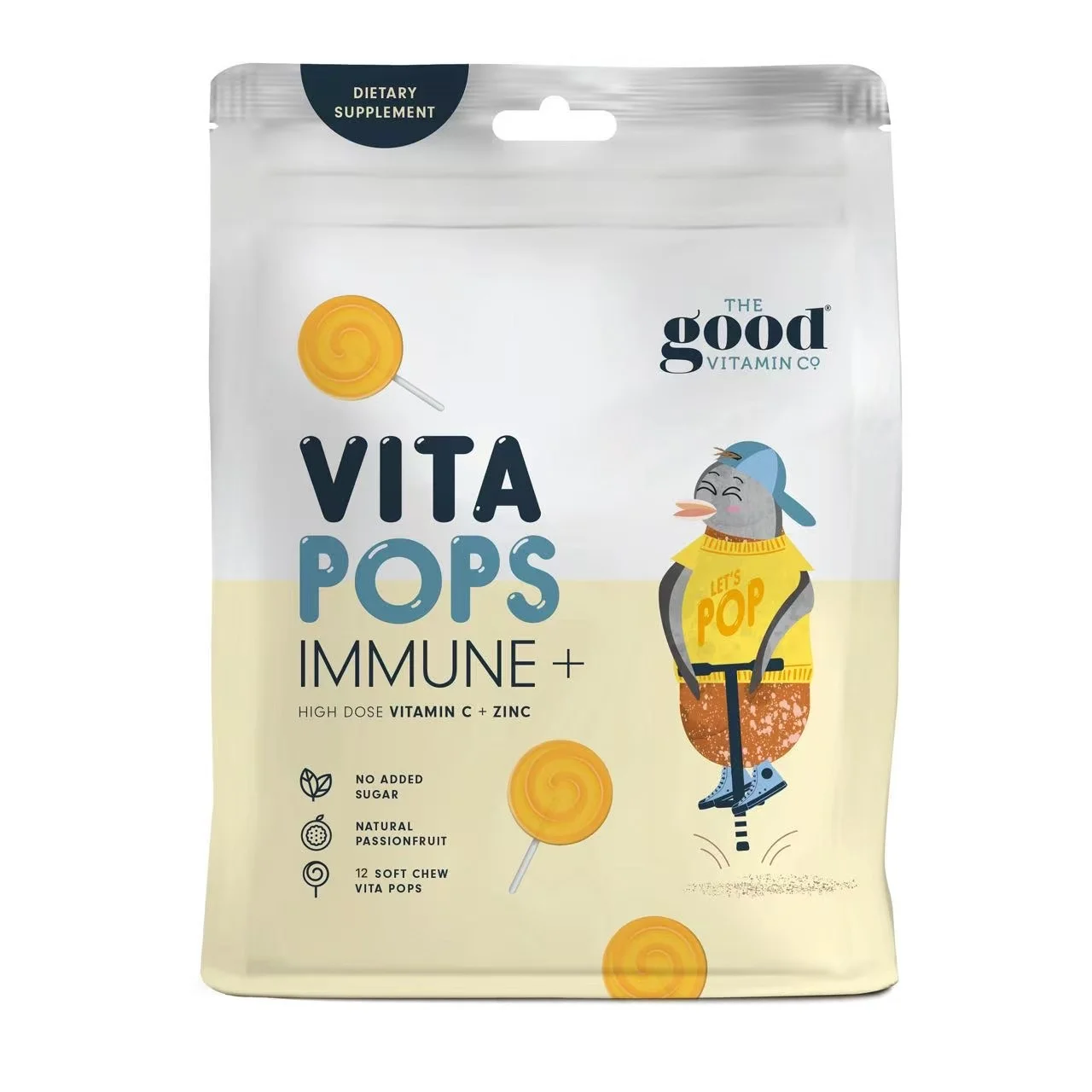 The Good Vitamin Co Kids Vita-c 12 lollipops 儿童维C棒棒糖 12支【保质期2028/07】